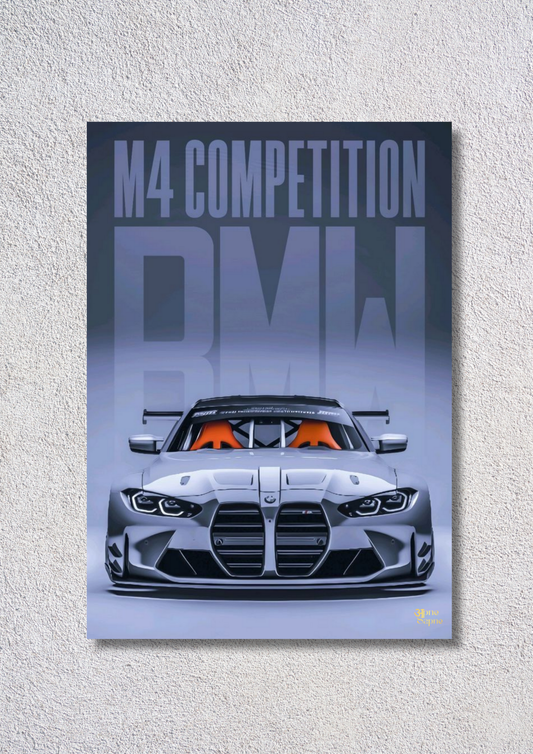 BMW Silver – // poster // A4 and A3
