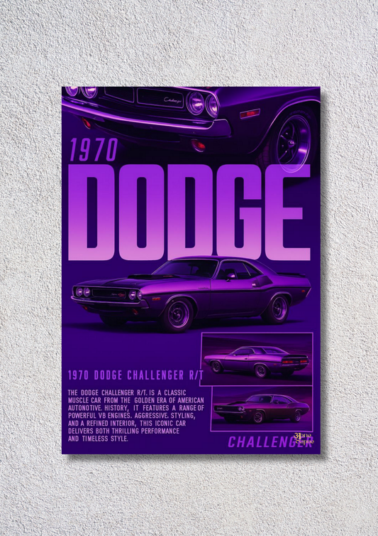 Dodge Purple – // poster // A4 and A3