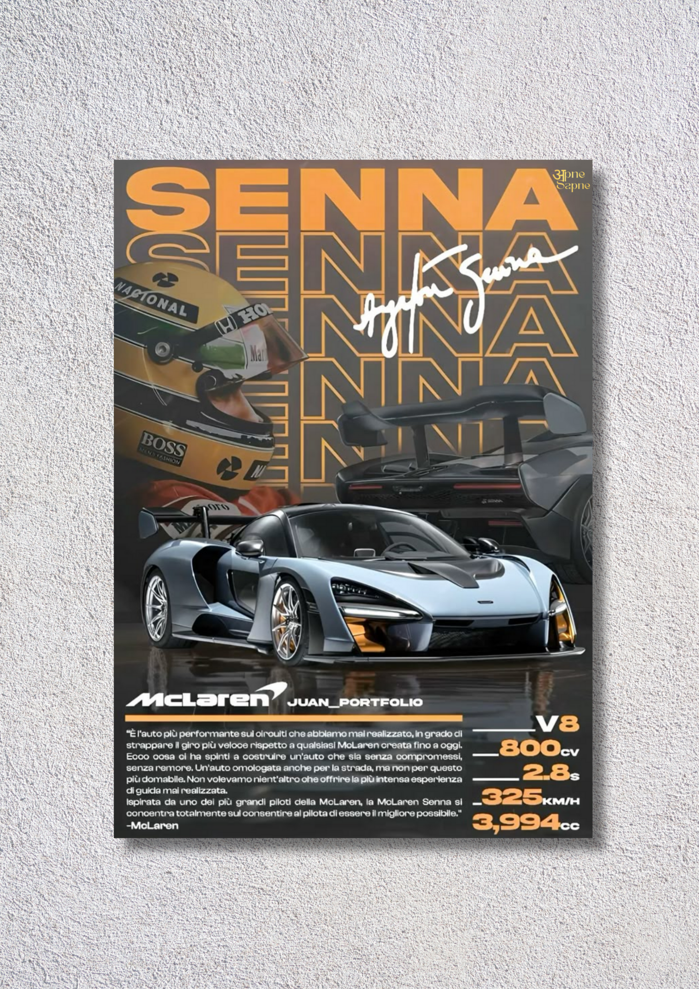Senna Tribute – // poster // A4 and A3