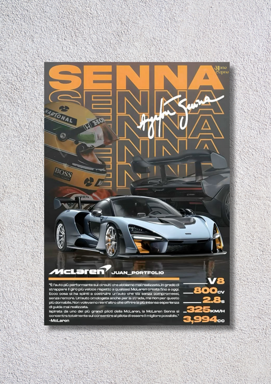 Senna Tribute – // poster // A4 and A3