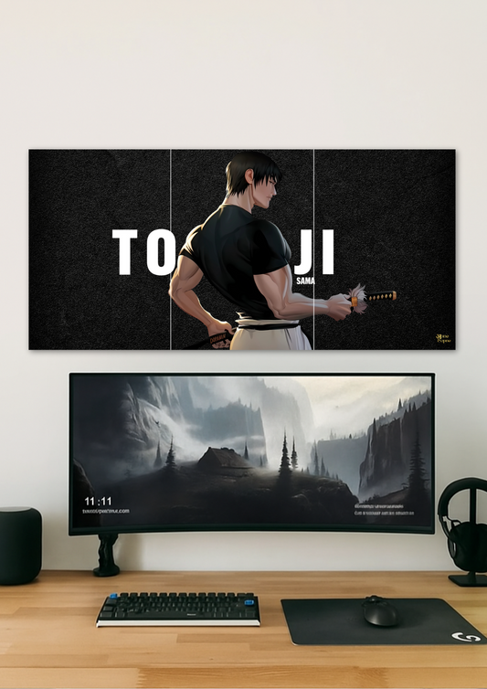 TOJI With Katana // split poster // a4 and a3
