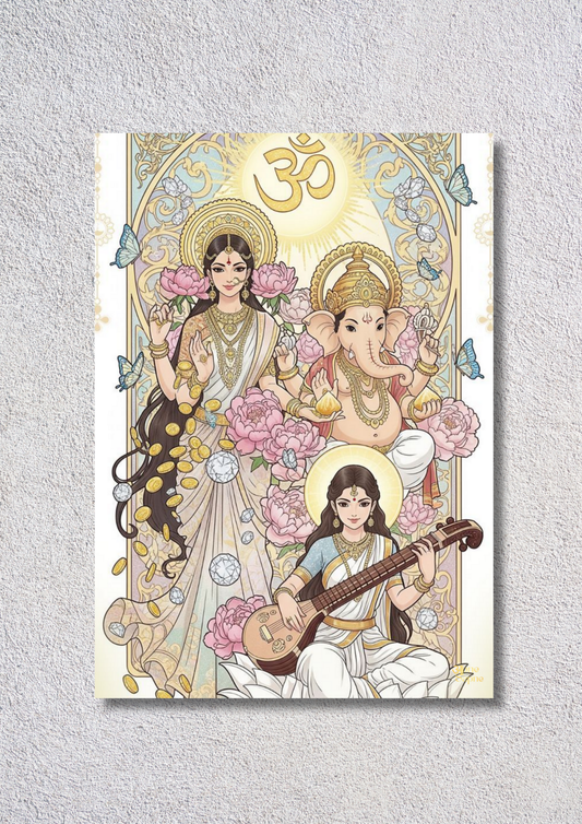 Goddess Saraswati – // poster // A4 and A3