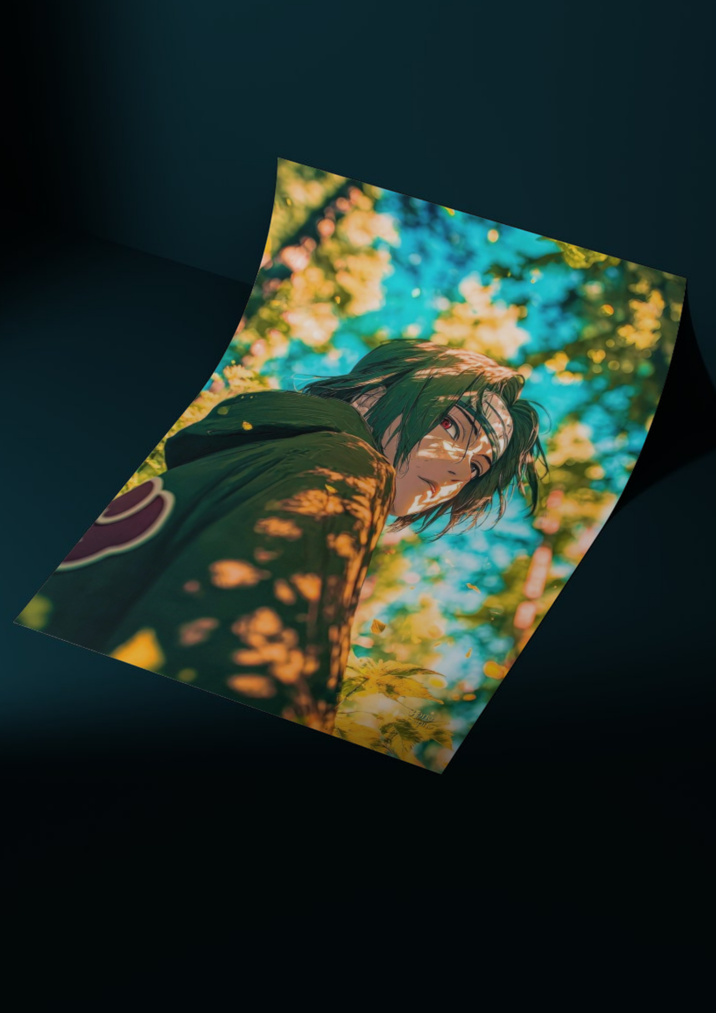 Itachi Uchiha Forest Aesthetic Anime // Poster // a4 and a3