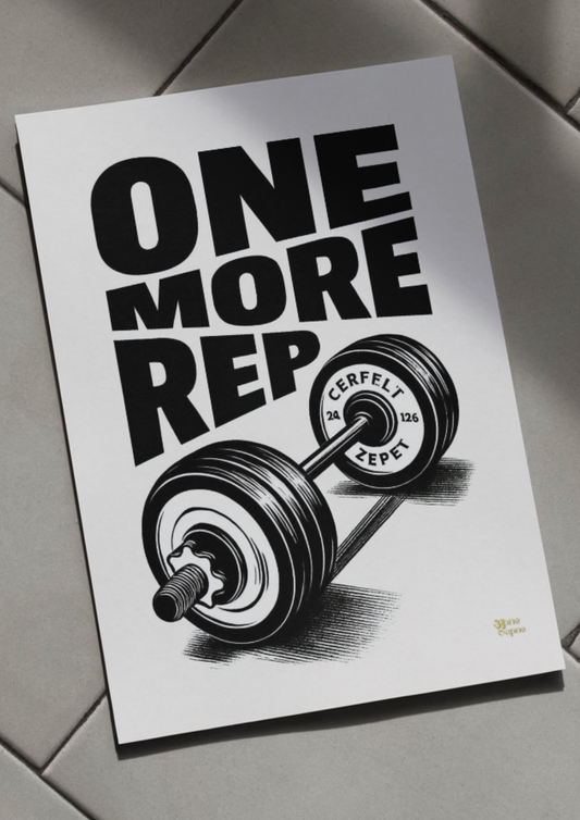 One More Rep // poster // a4 and a3