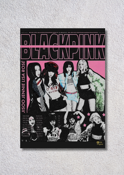 Black-Pink Portrait – // poster // A4 and A3