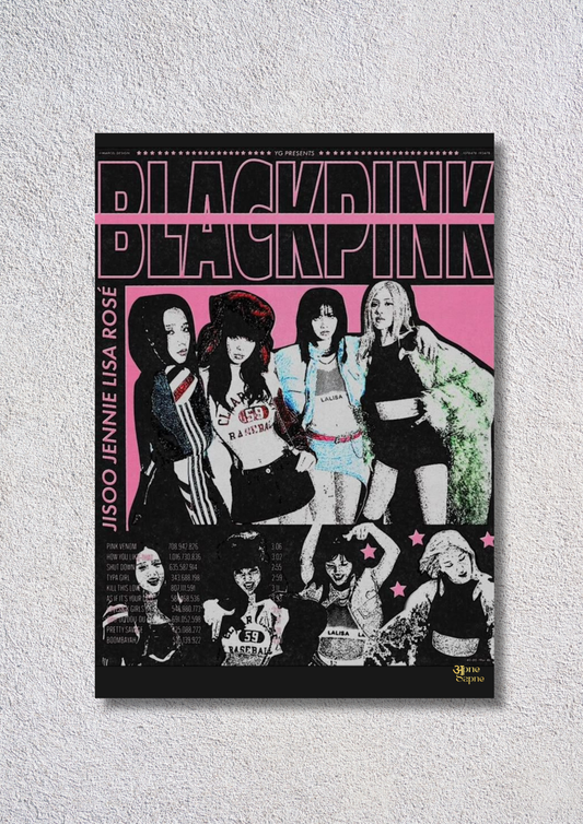 Black-Pink Portrait – // poster // A4 and A3