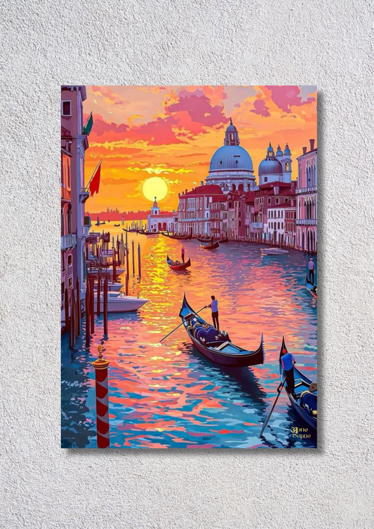 Sunset Temple – // poster // A4 and A3