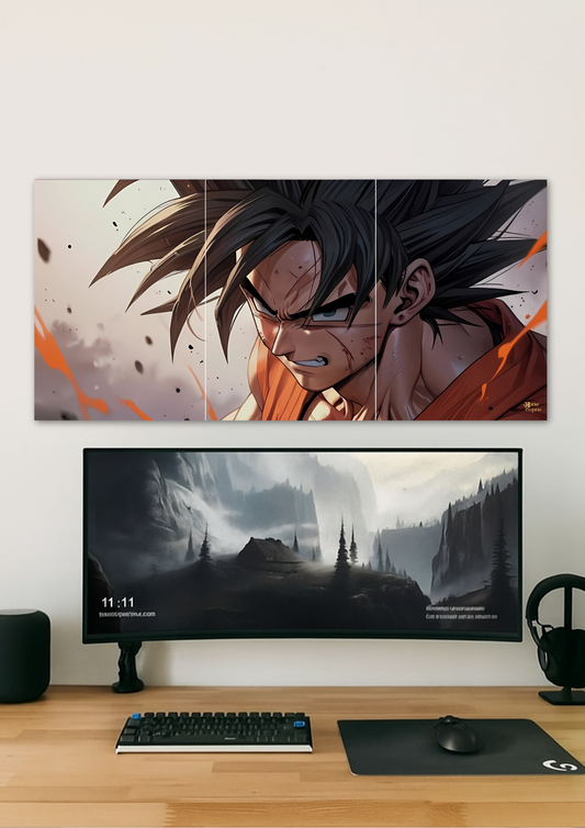 Goku Dragon Ball // split poster // a4 and a3