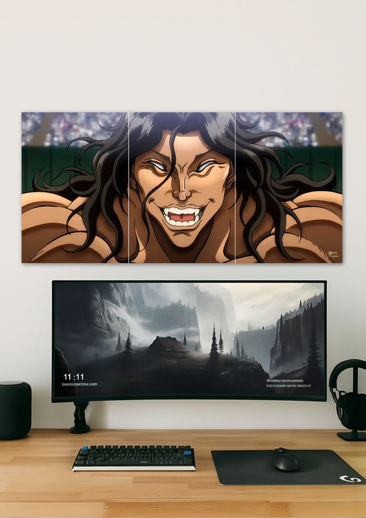 Yujiro Hanma Baki // split poster // a4 and a3
