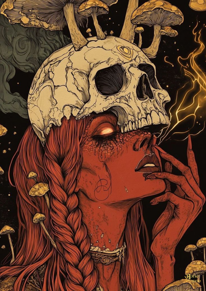 Dark Skull Art // Poster // A4 and A3