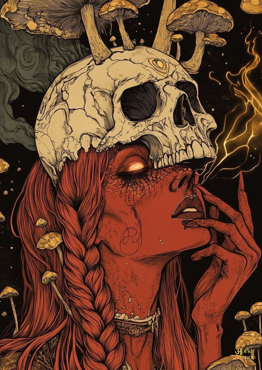 Dark Skull Art // Poster // A4 and A3