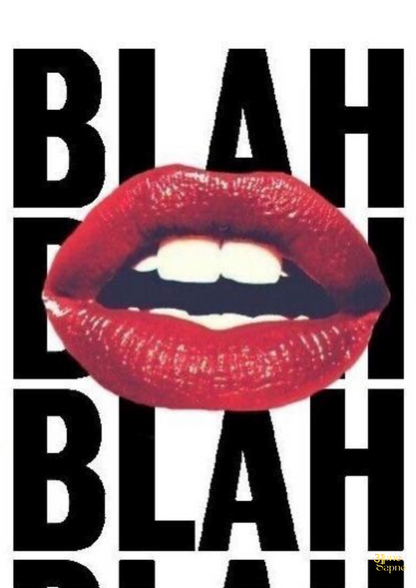 Blah Blah Lips // Poster // A4 and A3