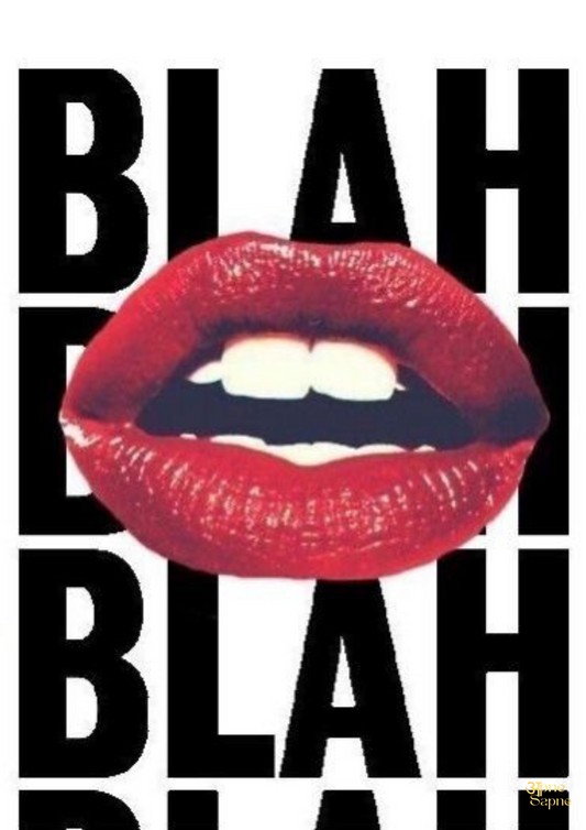 Blah Blah Lips // Poster // A4 and A3
