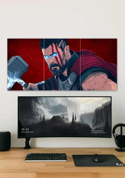 Thor Animated // split poster // a4 and a3