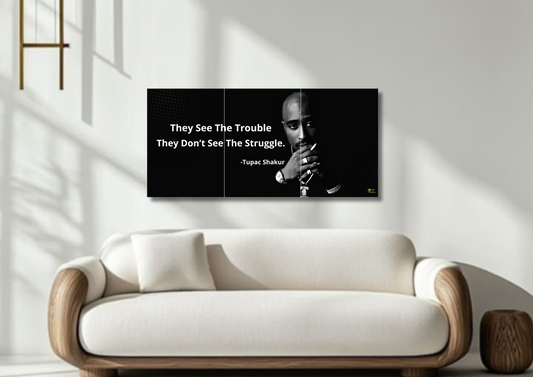 Trouble = Struggle // split poster // a4 and a3