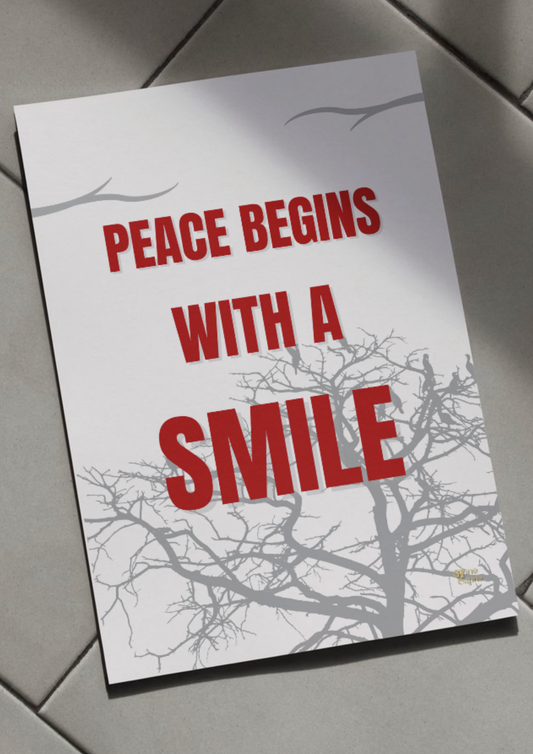 Peace = Smile // poster // a4 and a3