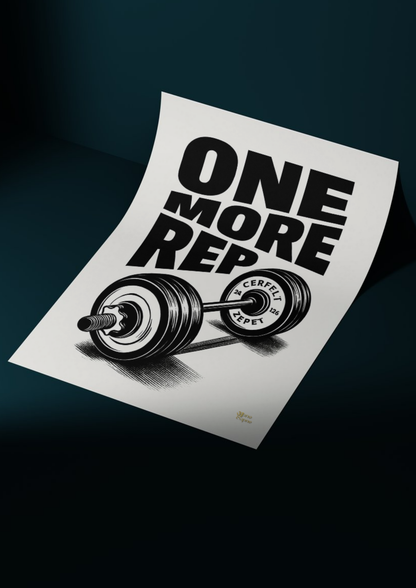 One More Rep // poster // a4 and a3