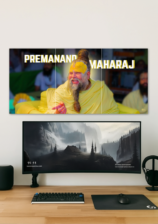 Premanand Maharaj // split poster // a4 and a3