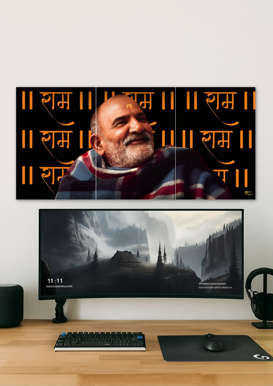 Neem Karoli Baba // split poster // a4 and a3
