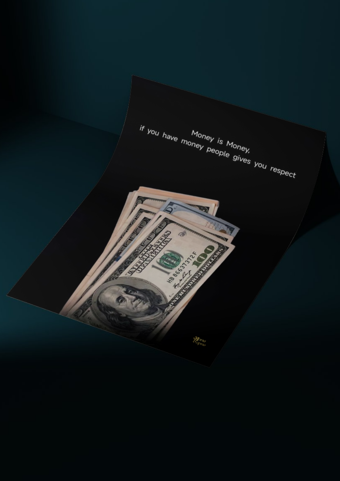Money = Respect // poster // a4 and a3