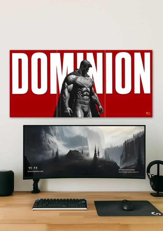 Superman Dominion // Split Poster // a4 and a3