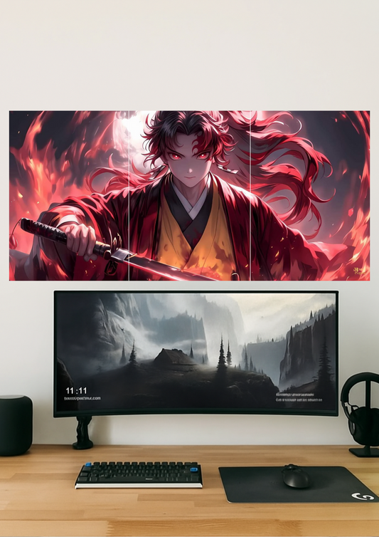 Demon Artwork // Split Poster // A4 and A3