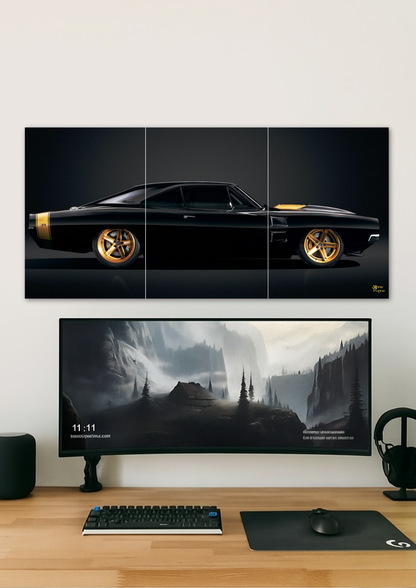Muscle Car // split poster // a4 and a3