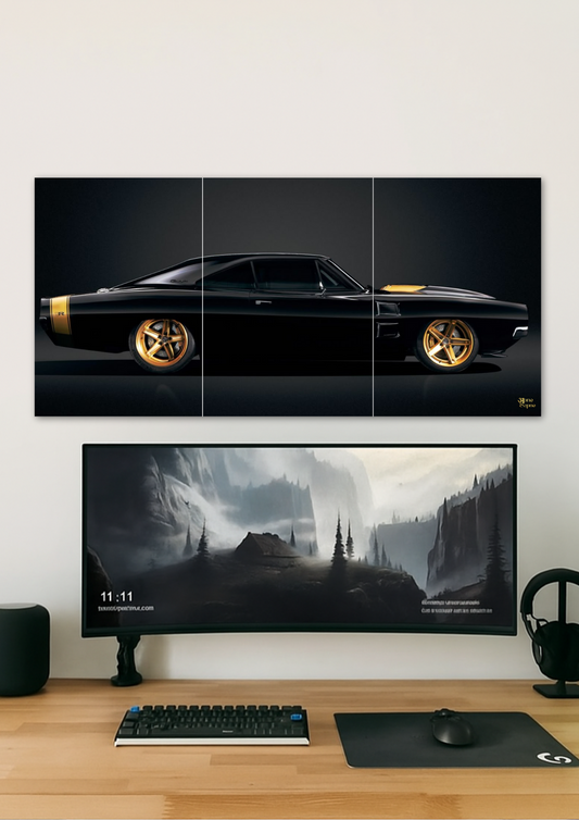 Muscle Car // split poster // a4 and a3