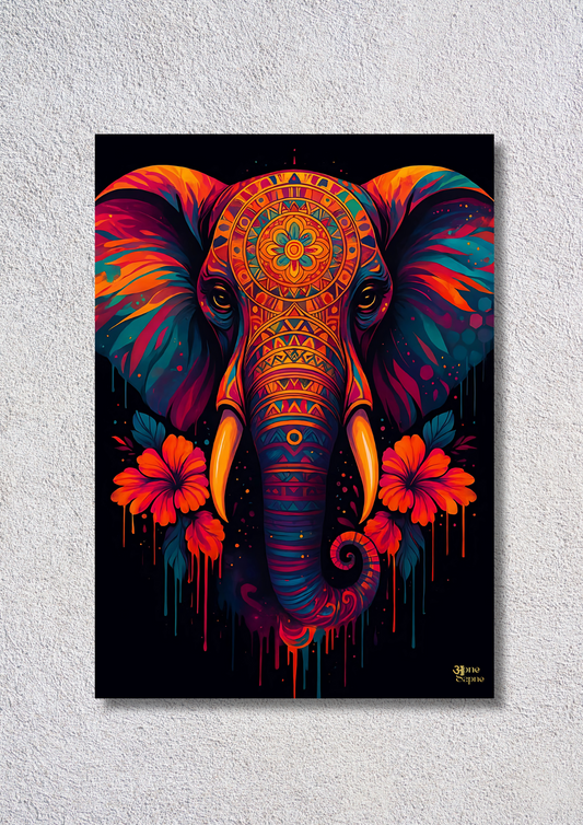 Elephant Illustration // poster // a4 and a3