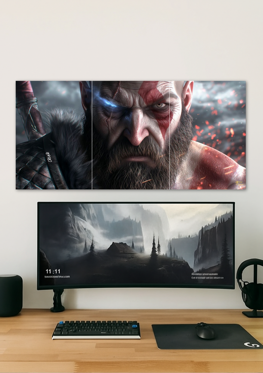 Dark Warrior // Split Poster // A4 and A3