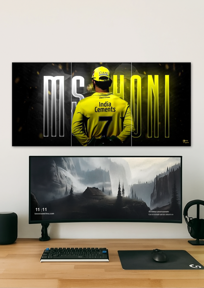 MS Dhoni // split poster // a4 and a3