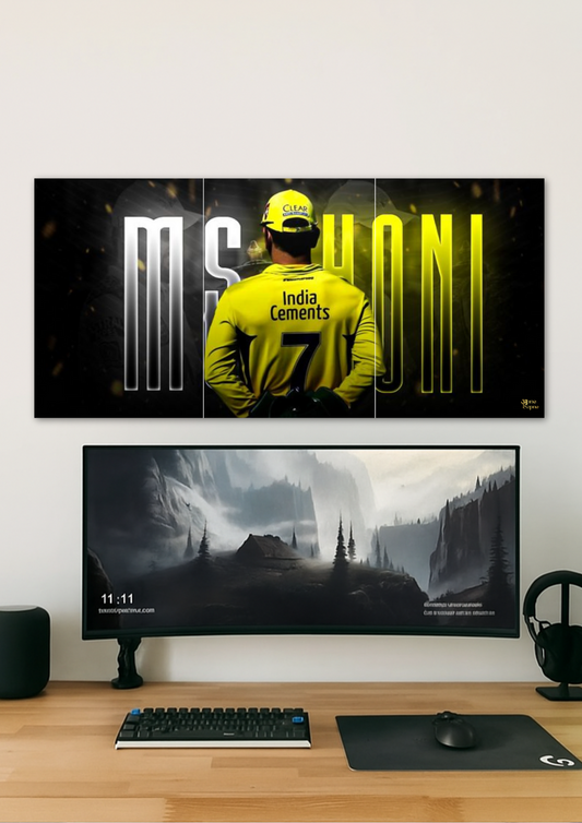 MS Dhoni // split poster // a4 and a3