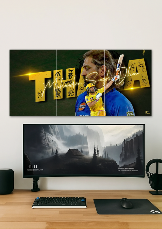 Thala = MS Dhoni // split poster // a4 and a3