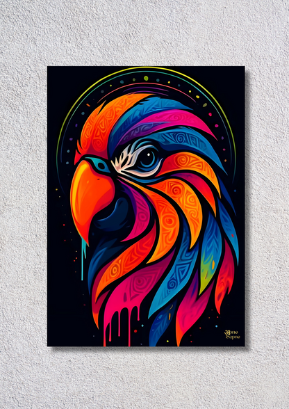 Parrot illustration #1 // poster // a4 and a3