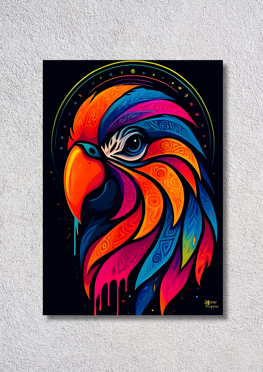 Parrot illustration #1 // poster // a4 and a3