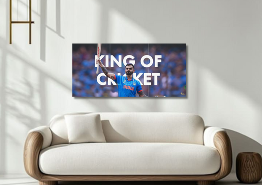 King Of Cricket // split poster // a4 and a3