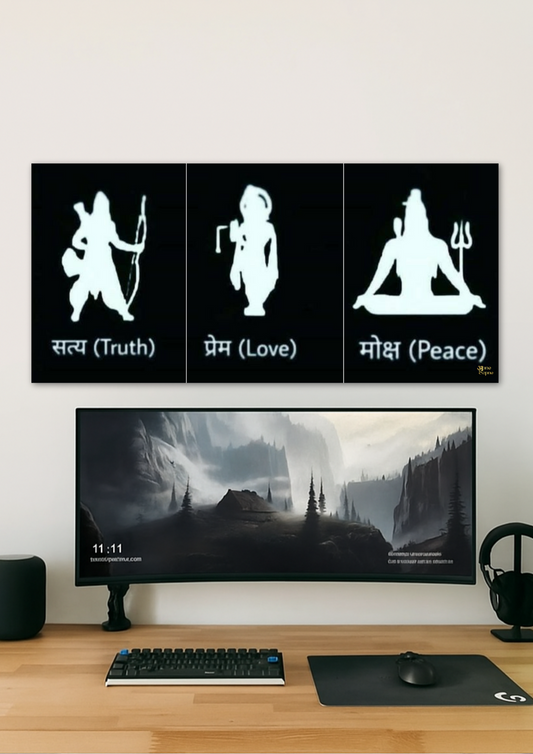 Satya/Prem/Moksh- // split poster // a4 and a3