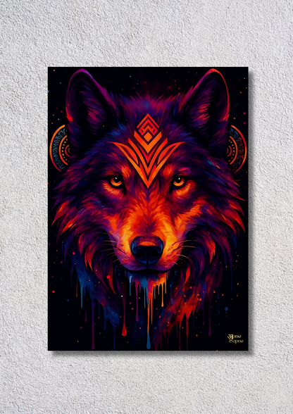 Wolf illustration #2 // poster // a4 and a3