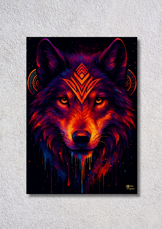 Wolf illustration #2 // poster // a4 and a3