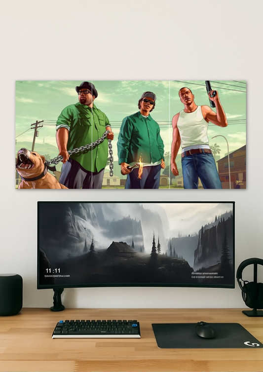 GTAV // split poster // a4 and a3
