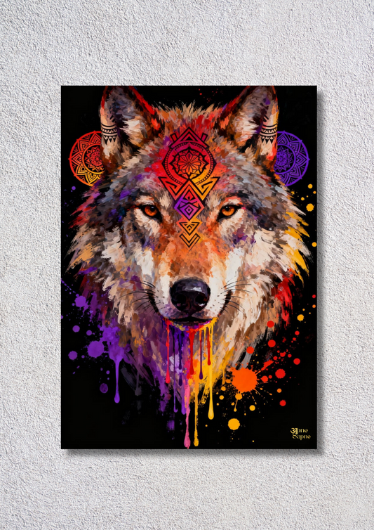 Wolf illustration #3 // poster // a4 and a3