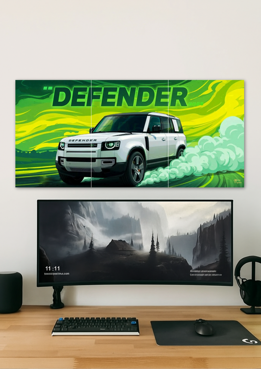 Defender // split poster // a4 and a3