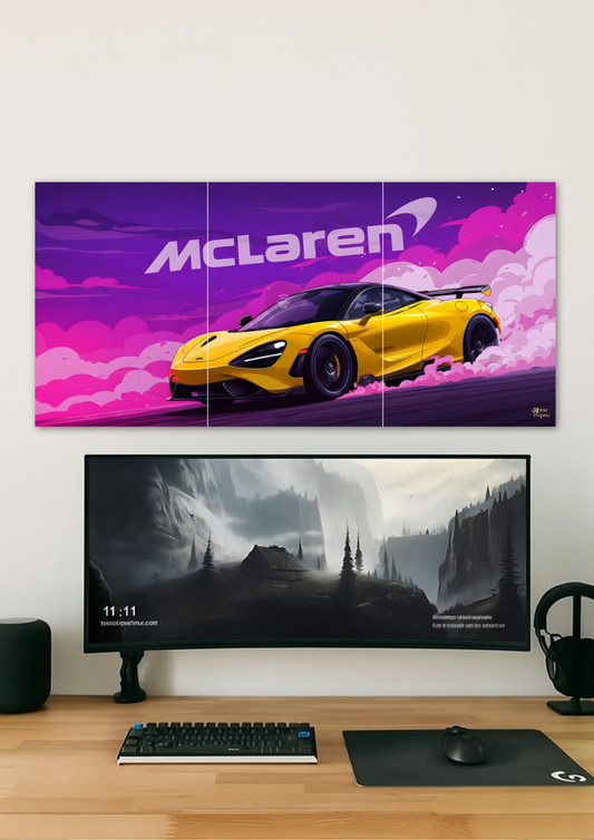 Mclaren // split poster // a4 and a3