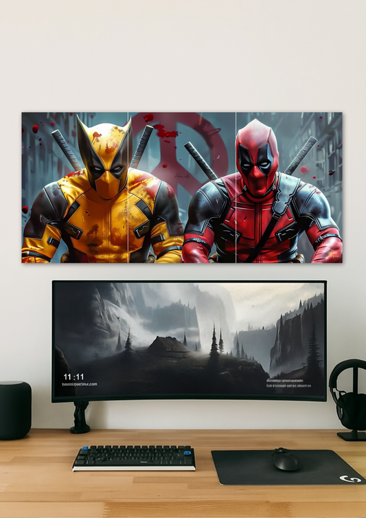 Deadpool Duo // Split Poster // A4 & A3