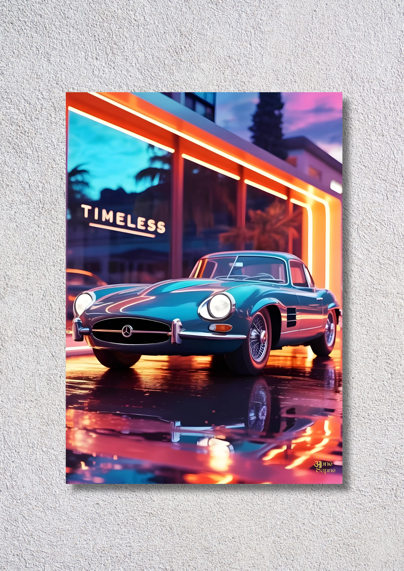 Timeless car // poster // a4 and a3