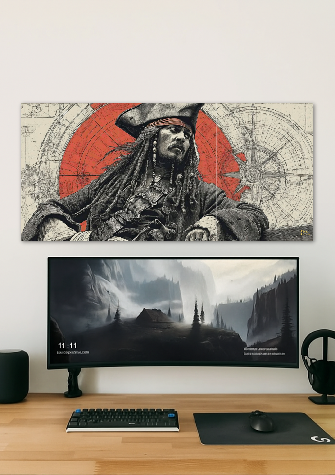 Pirate Captain Wall // poster // a4 and a3