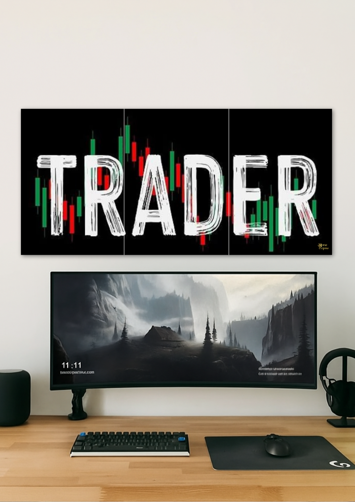 Trader Charts // Split Poster // A4 & A3