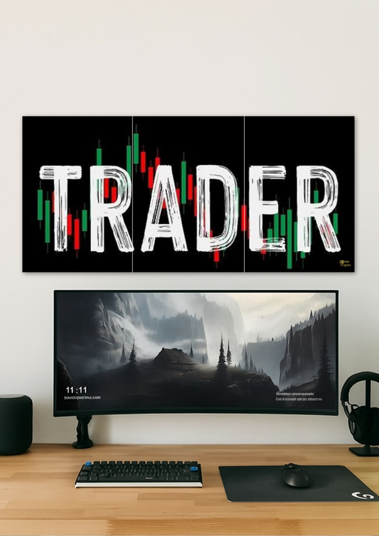 Trader Charts // Split Poster // A4 & A3