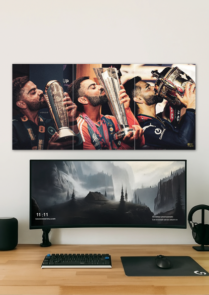 Virat Kohli Wins // Split Poster // A4 & A3