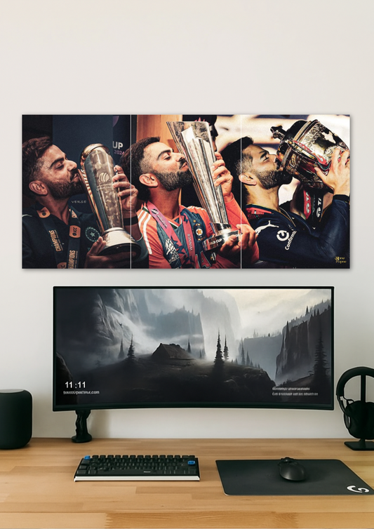 Virat Kohli Wins // Split Poster // A4 & A3